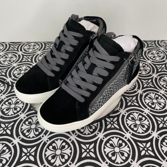 Aqua College Guliette grey leopard waterproof sneaker 5.5 NIB - Picture 1 of 11